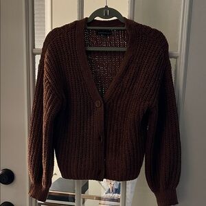 Love Tree Women's Brown Cardigan Sweater